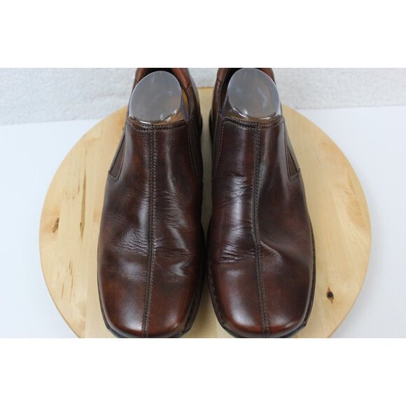 Cole Haan Slip On Shoe Men Size 11.5 Leather Brown Loafer Zeno Split Toe Comfort - Picture 3 of 13